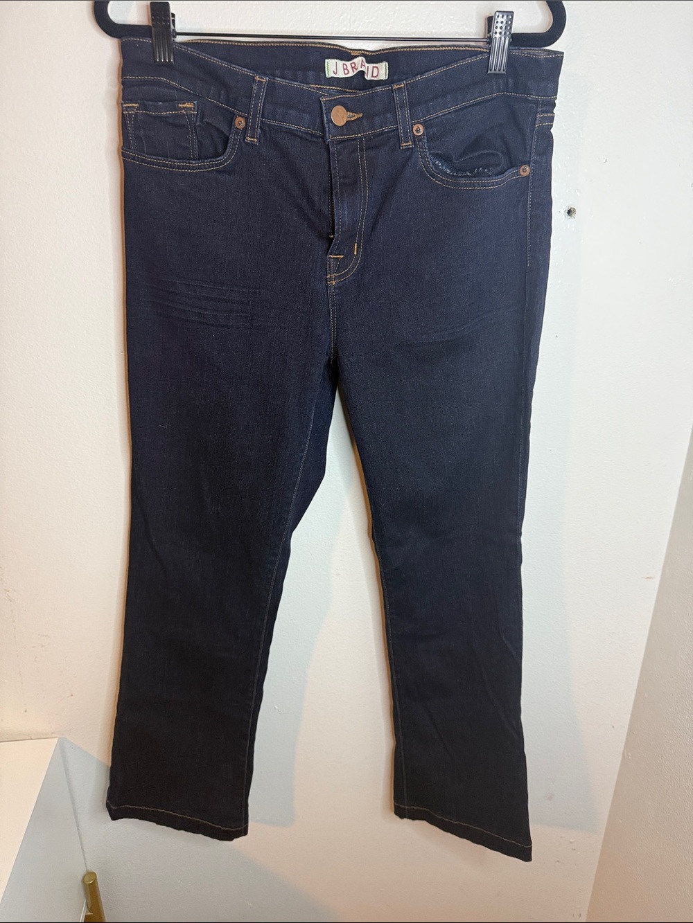 J Brand Dark Navy Boot Cut Jeans